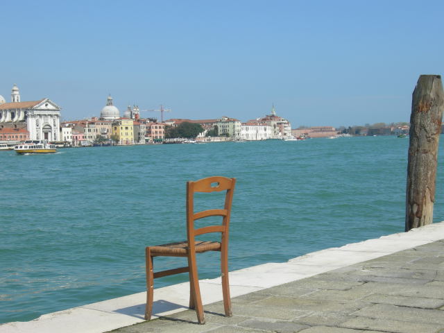 Denna "installation" fick vi uppleva på ön Giudecca